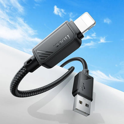 Cablu Date si Incarcare USB-A - Lightning HOCO X113, 18W, 1m, Negru