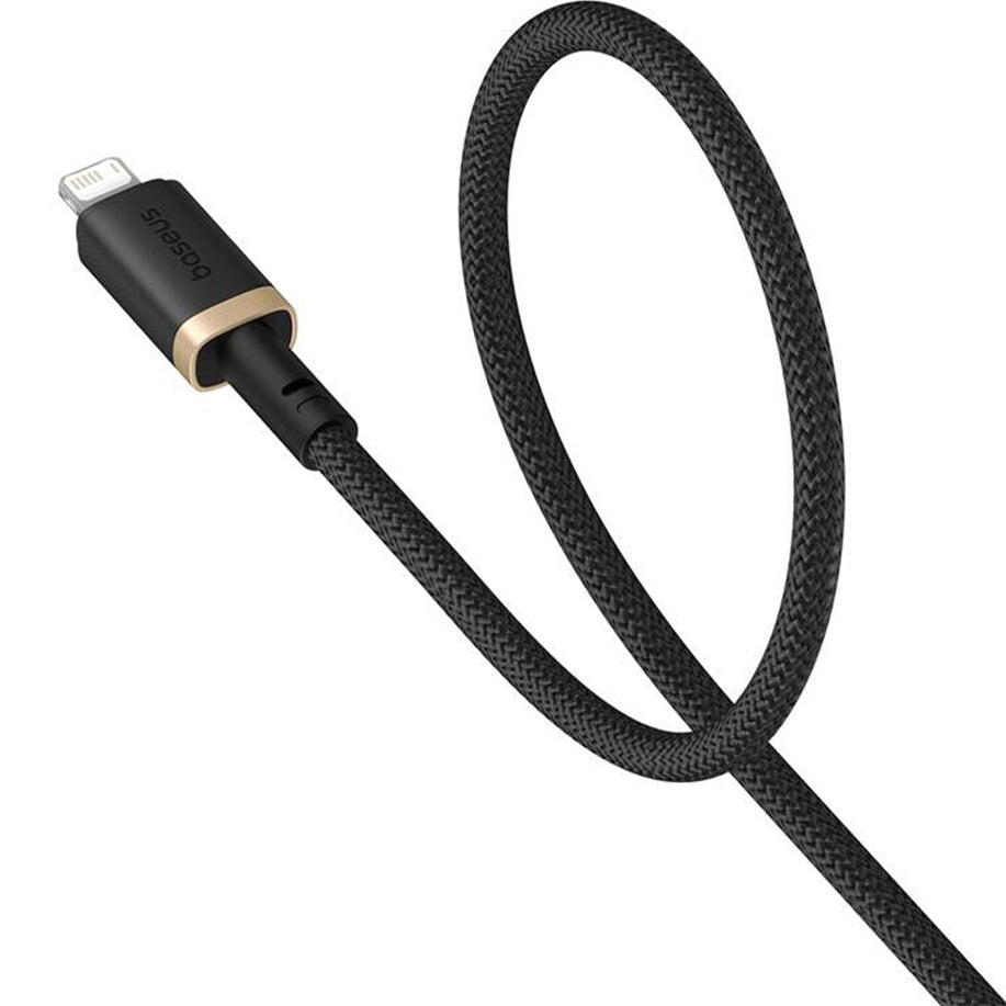 Cablu Date si Incarcare USB-A - Lightning Baseus Dura Series, 18W, 2m, Auriu P10377801U01-02