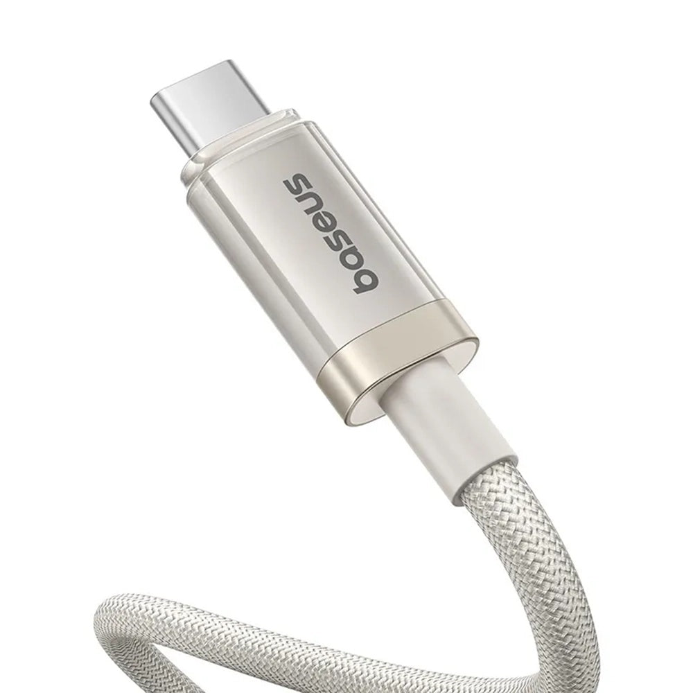 Cablu Date si Incarcare USB-C - USB-C Baseus Titanium, 100W, 1m, Argintiu P10378100G21-00
