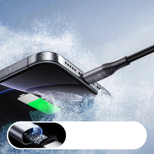 Cablu Date si Incarcare USB-C - USB-C Joyroom S-A28 Flash, 60W, 1m, Negru