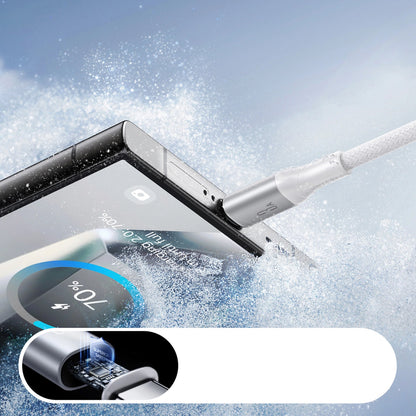 Cablu Date si Incarcare USB-A - USB-C Joyroom S-A28 Flash, 30W, 2m, Alb