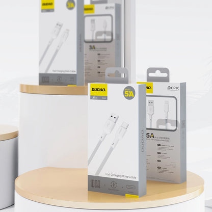 Cablu Date si Incarcare USB-A - USB-C Dudao L9T, 100W, 1m, Alb