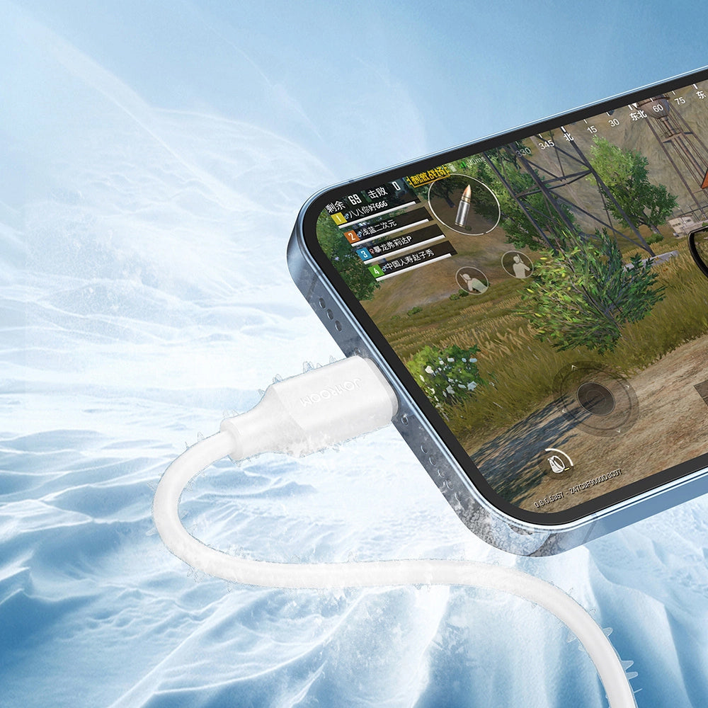 Cablu Date si Incarcare USB-A - Lightning Joyroom S-A9, 18W, 1m, Alb