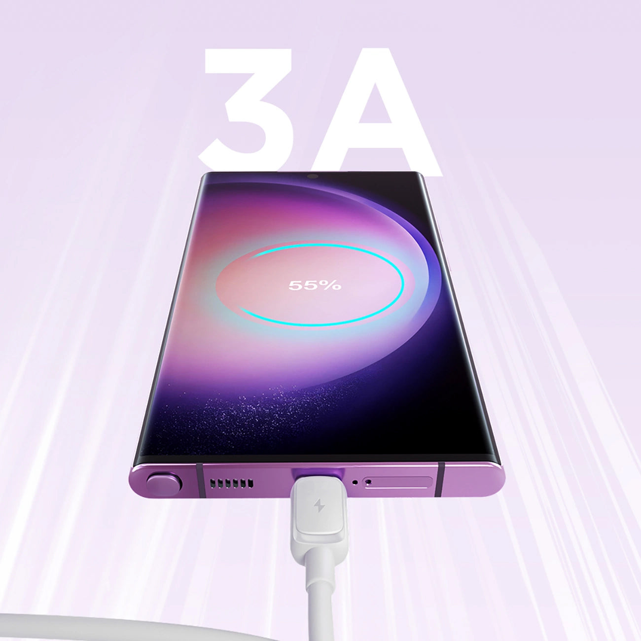 Cablu Date si Incarcare USB-A - USB-C Joyroom S-A14, 20W, 1.2m, Alb