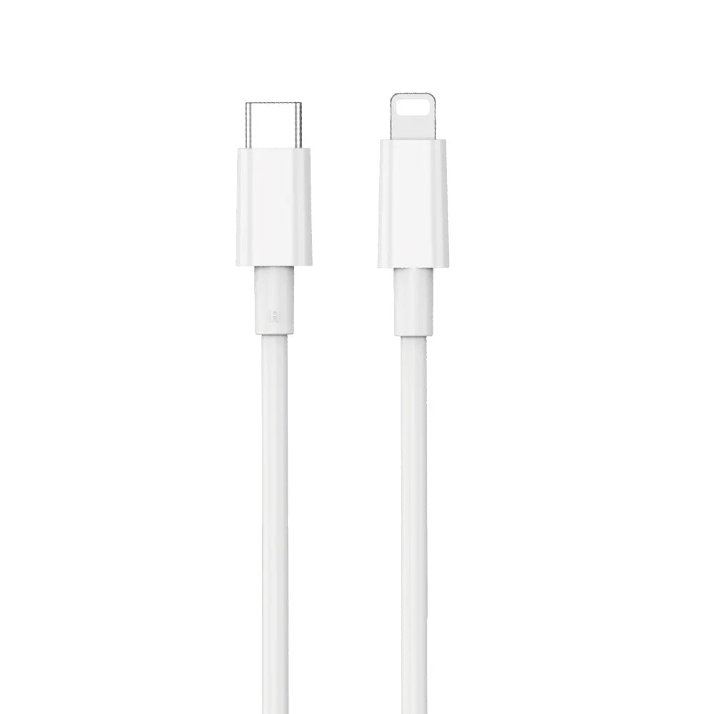 Cablu Date si Incarcare USB-C - Lightning WiWu Wi-C008, 30W, 1.2m, Alb