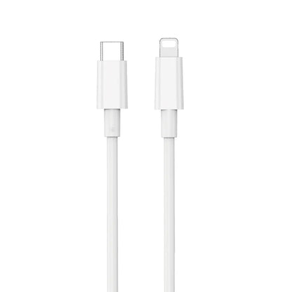 Cablu Date si Incarcare USB-C - Lightning WiWu Wi-C008, 30W, 1.2m, Alb