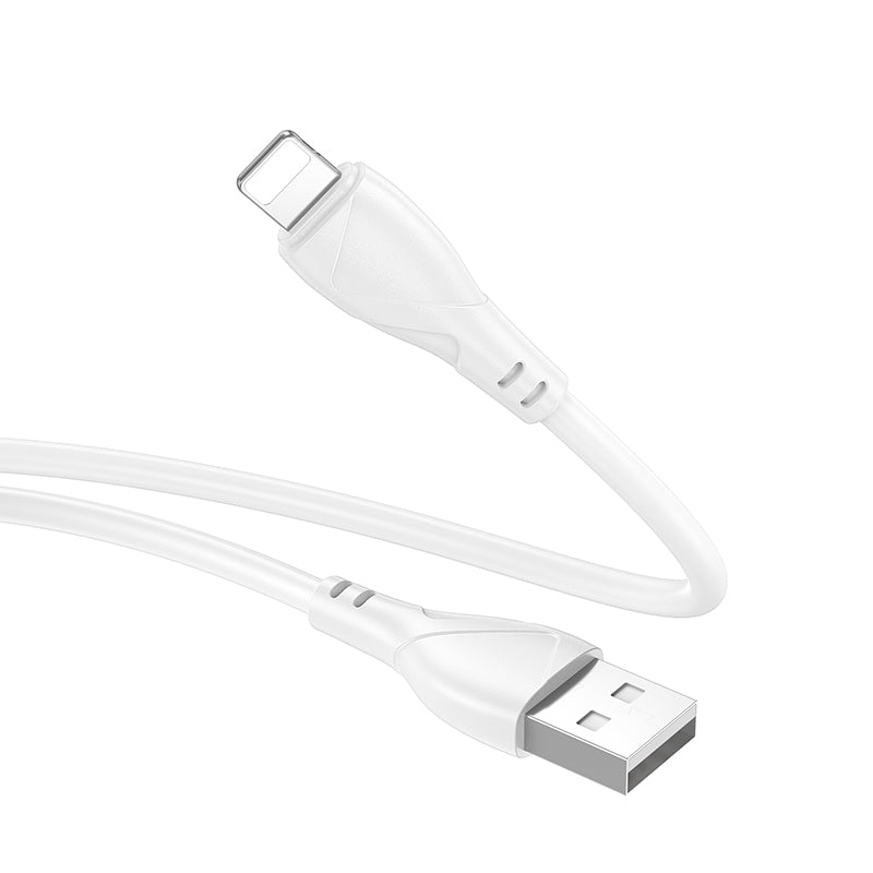 Cablu Date si Incarcare USB-A - Lightning Borofone BX121 Energy, 18W, 1m, Alb