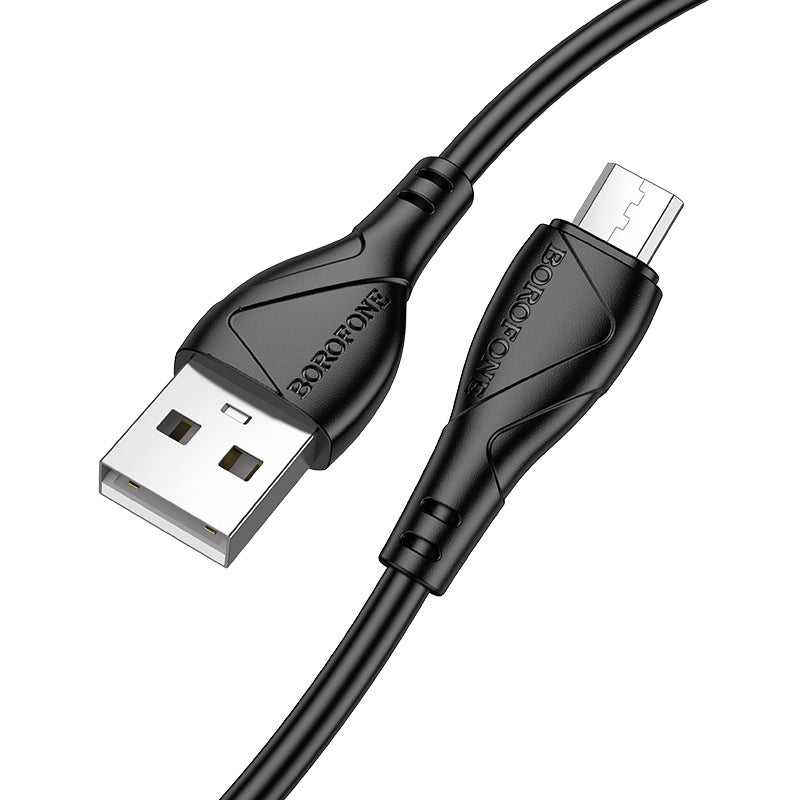Cablu Date si Incarcare USB-A - microUSB Borofone BX121 Energy, 18W, 1m, Negru