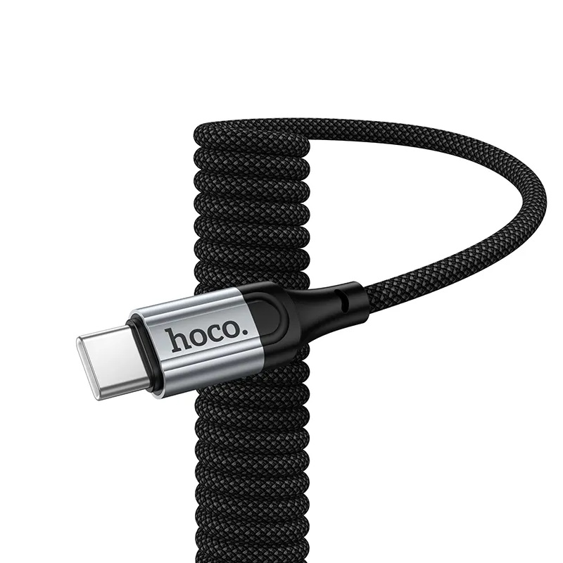 Cablu Date si Incarcare USB-C - USB-C HOCO X121, 60W, 1.5m, Negru