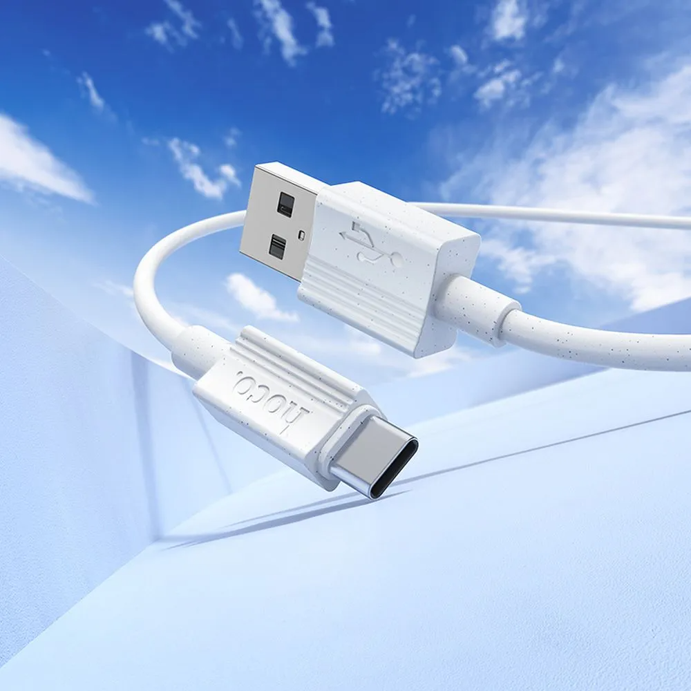 Cablu Date si Incarcare USB-A - USB-C HOCO X107, 18W, 1m, Alb