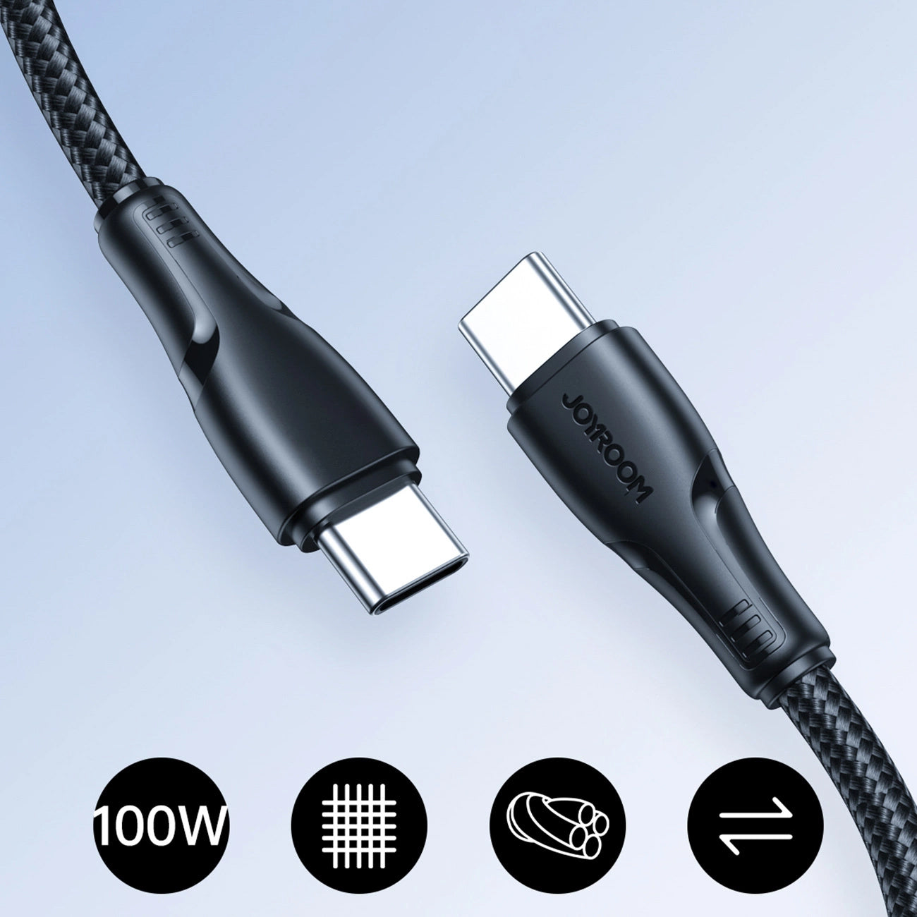 Cablu Date si Incarcare USB-C - USB-C Joyroom S-A11, 60W, 0.25m, Negru