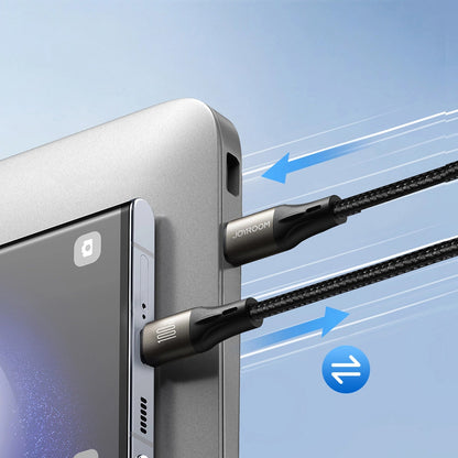 Cablu Date si Incarcare USB-C - USB-C Joyroom S-A25 Light-Speed, 100W, 1.2m, Negru