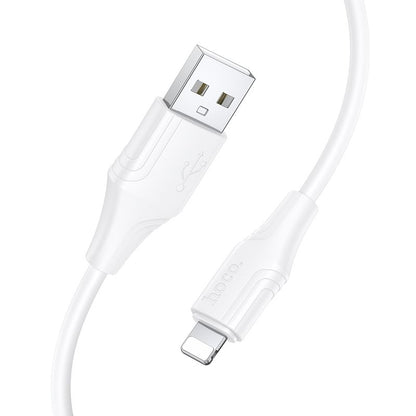 Cablu Date si Incarcare USB-A - Lightning HOCO X124, 18W, 1m, Alb