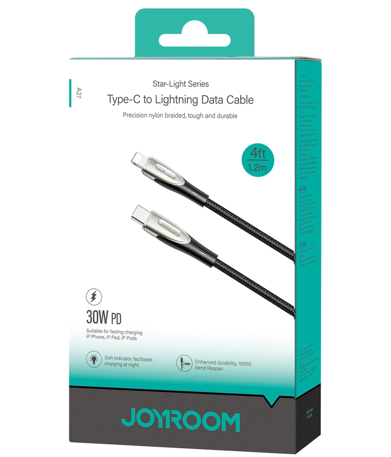 Cablu Date si Incarcare USB-C - Lightning Joyroom S-A31, 30W, 1.2m, Negru