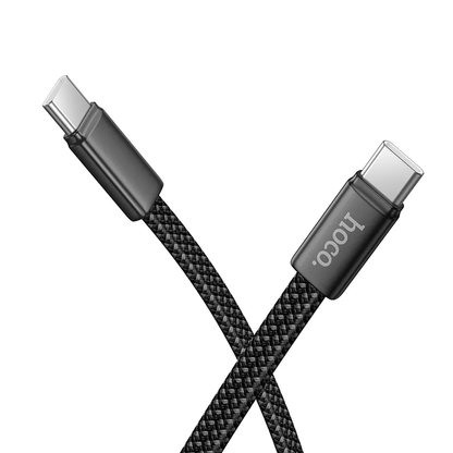 Cablu Date si Incarcare USB-C - USB-C HOCO X125, 60W, 1m, Negru