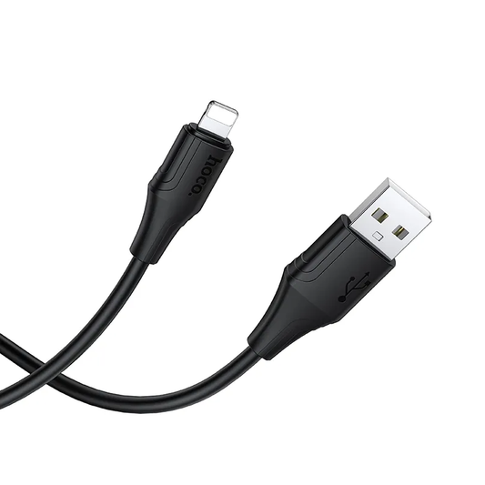 Cablu Date si Incarcare USB-A - Lightning HOCO X124, 18W, 1m, Negru