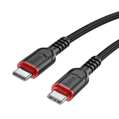 Cablu Date si Incarcare USB-C - USB-C HOCO X59 Victory, 60W, 3m, Negru