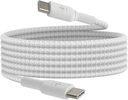 Cablu Date si Incarcare USB-C - USB-C Belkin BoostCharge Pro, 60W, 2m, Alb CAB004bt2MWH