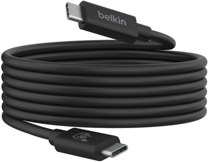 Cablu Date si Incarcare USB-C - USB-C Belkin Connect, 240W, 2m, Negru INZ004bt2MBK