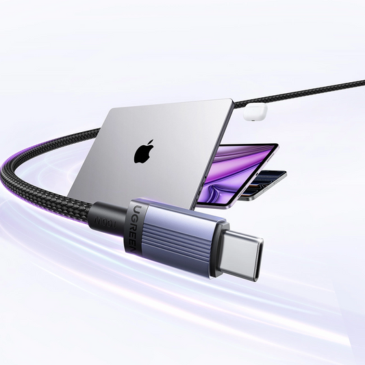 Cablu Date si Incarcare USB-C - USB-C UGREEN, 100W, 3m, Negru
