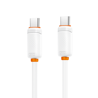 Cablu Date si Incarcare USB-C - USB-C XO Design NB-Q298, 240W, 1m, Alb