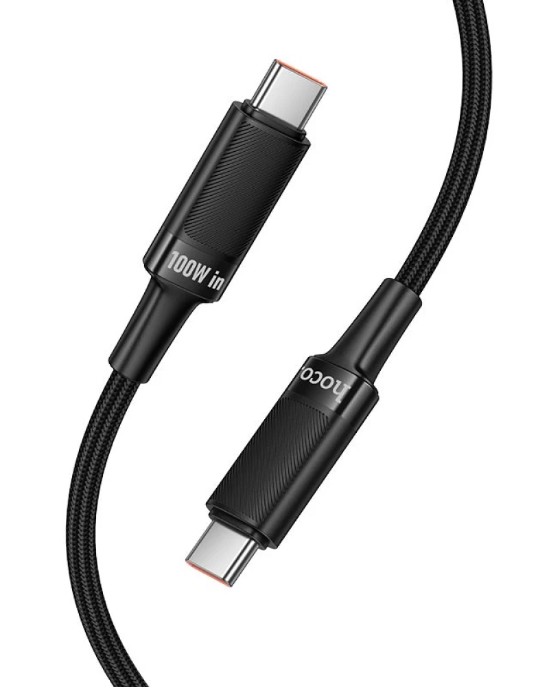 Cablu Date si Incarcare USB-C - USB-C HOCO U153 Extreme, 100W, 1.2m, Negru