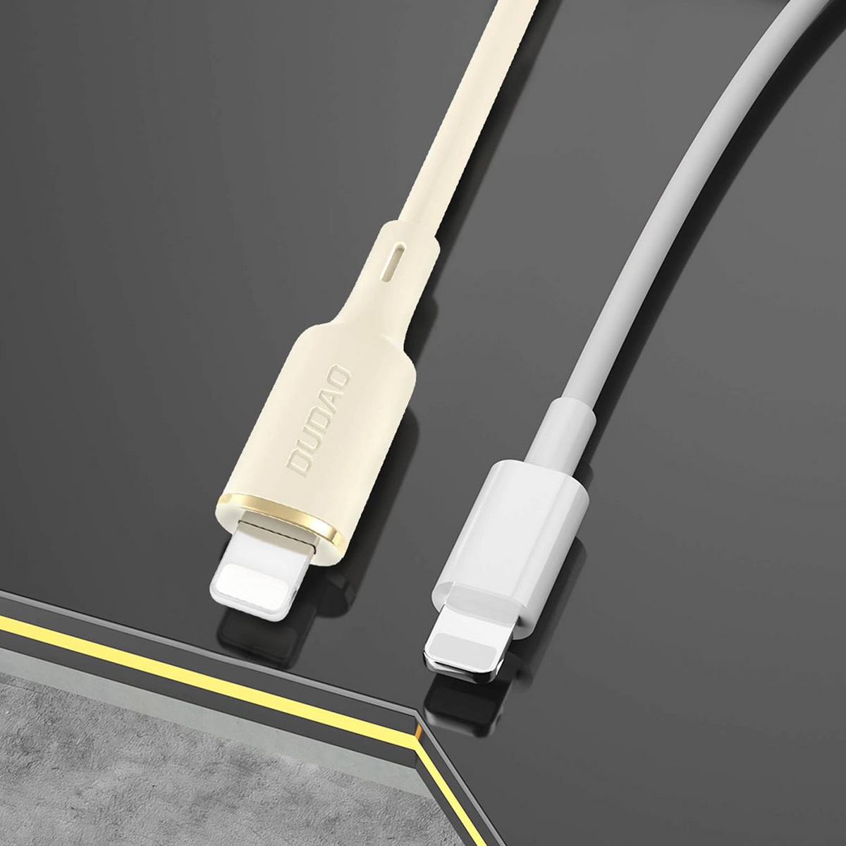 Cablu Date si Incarcare USB-A - Lightning Dudao L7SL, 18W, 1m, Bej