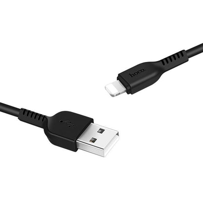 Cablu Date si Incarcare USB-A - Lightning HOCO Flash X20, 18W, 1m, Negru