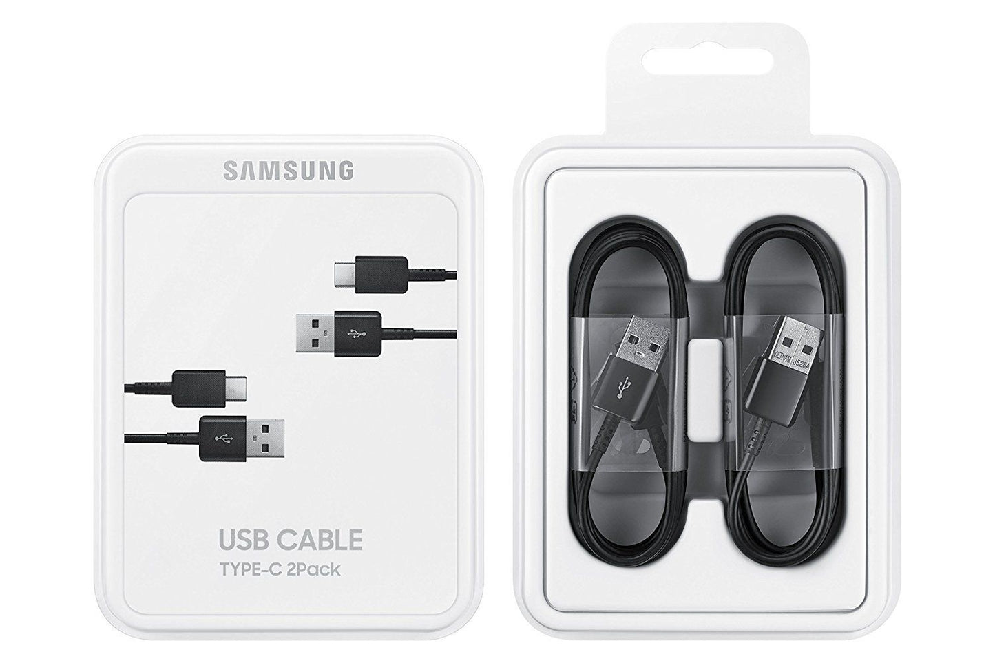 Cablu Date si Incarcare USB-A - USB-C Samsung 2-Pack, 25W, 1.5m, Negru EP-DG930MBEGWW