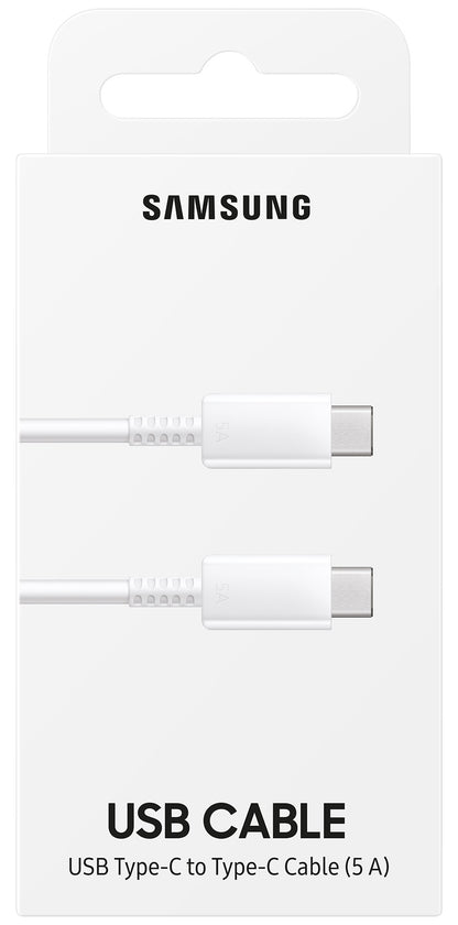 Kabel USB-C do ładowania i transmisji danych - USB-C Samsung EP-DN975, 100 W, 1 m, biały EP-DN975BWEGWW