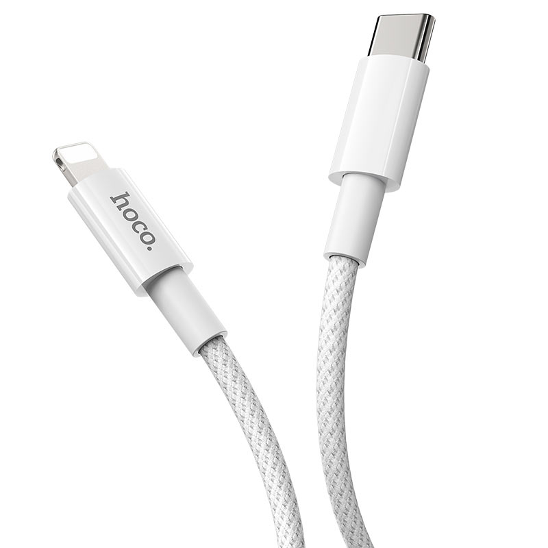 Cablu Date si Incarcare USB-C - Lightning HOCO X56, 20W, 1m, Alb