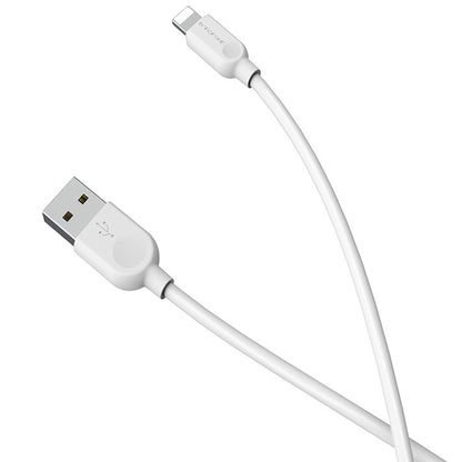 Kabel do ładowania i transmisji danych USB-A - Lightning Borofone BX14 LinkJet, 18W, 1m, biały