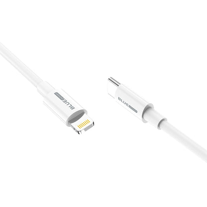 Cablu Date si Incarcare USB-C - Lightning BLUE Power BBX36, 18W, 1m, Alb