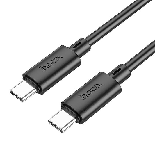 Cablu Date si Incarcare USB-C - USB-C HOCO X88, 60W, 1m, Negru