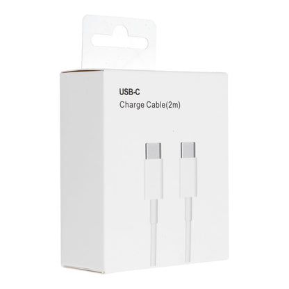 Cablu Date si Incarcare USB-C - USB-C OEM HD26 Box, 30W, 2m, Alb