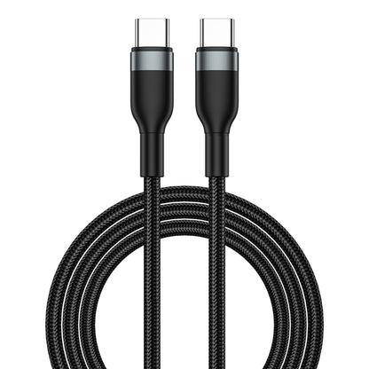 Cablu Date si Incarcare USB-C - USB-C WiWu Wi-C017, 100W, 1.2m, Negru