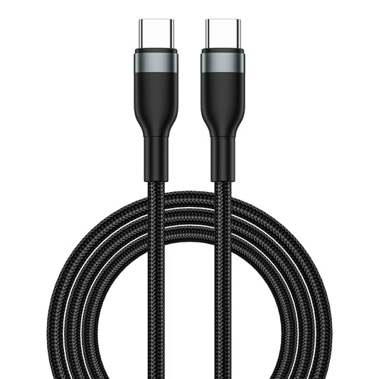 Kabel USB-C do ładowania i transmisji danych - USB-C WiWu Wi-C017, 100 W, 1,2 m, czarny 