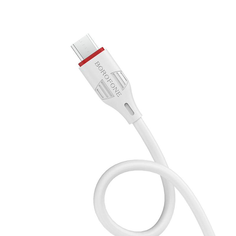 Cablu Date si Incarcare USB-A - microUSB Borofone Enjoy BX17, 18W, 1m, Alb