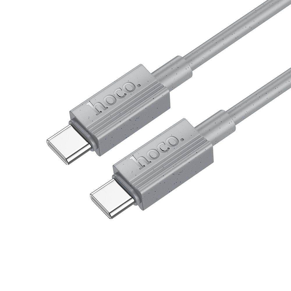 Cablu Date si Incarcare USB-C - USB-C HOCO X107, 60W, 1m, Gri
