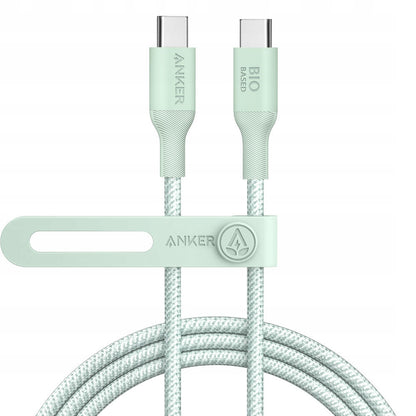 Cablu Date si Incarcare USB-C - USB-C Anker 544, 140W, 1.8m, Verde A80F6H61