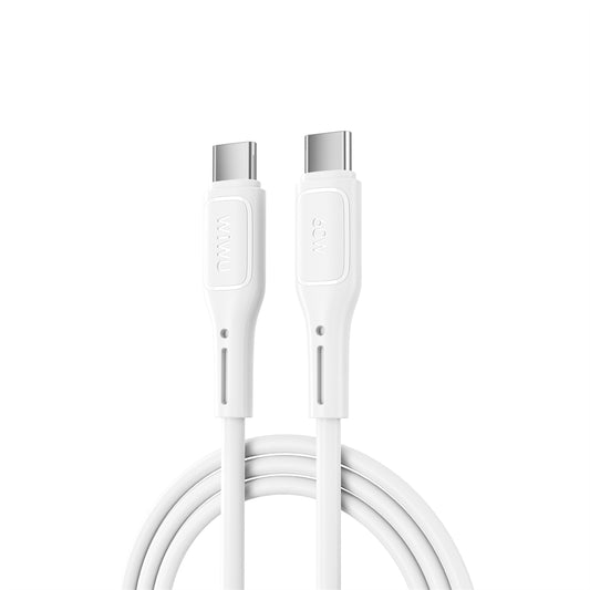 USB-C - Kabel USB-C do ładowania i transmisji danych WiWu Wi-C043E Starlink, 60 W, 1 m, biały