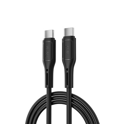 Cablu Date si Incarcare USB-C - USB-C WiWu Wi-C043E Starlink, 60W, 1m, Negru