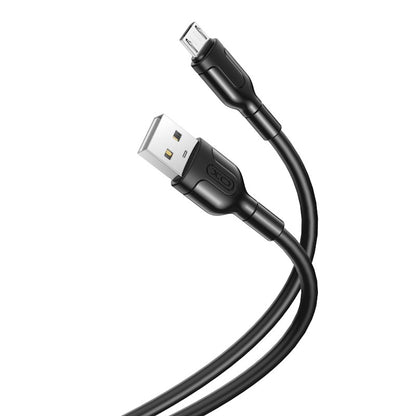 Cablu Date si Incarcare USB-A - microUSB XO Design NB212, 18W, 1m, Negru