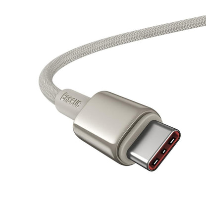 Cablu Date si Incarcare USB-C - USB-C Baseus Tungsten Gold, 100W, 1m, Auriu P10319800G21-00