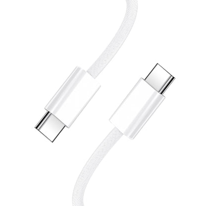 Cablu Date si Incarcare USB-C - USB-C BWOO BO-X284, 60W, 1m, Alb