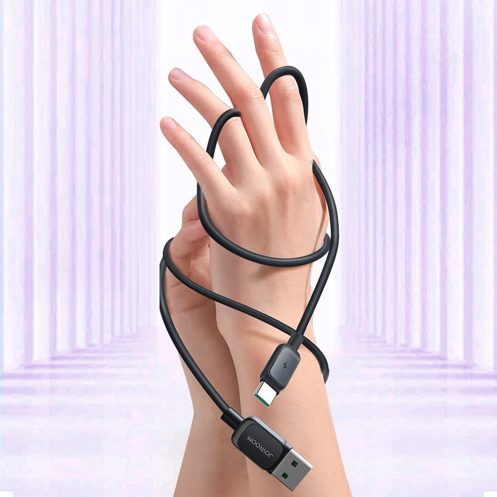 Cablu Date si Incarcare USB-A - USB-C Joyroom A14, 18W, 1.2m, Negru