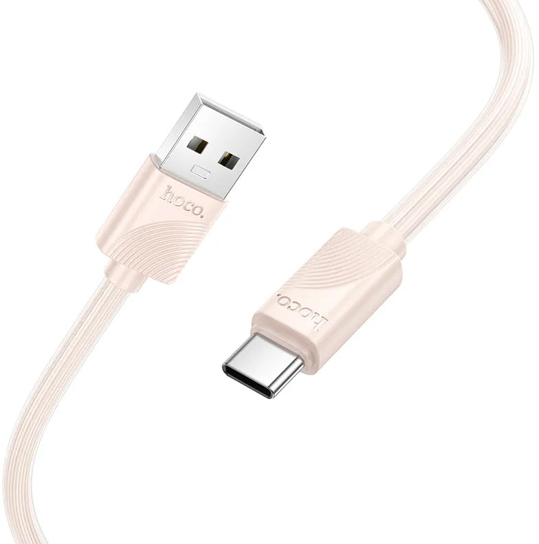 Cablu Date si Incarcare USB-A - USB-C HOCO X114, 18W, 1m, Roz