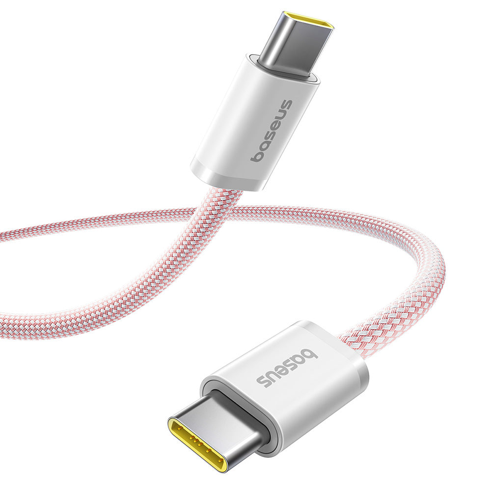 Cablu Date si Incarcare USB-C - USB-C Baseus Dynamic 4 Series, 100W, 1m, Roz P10381400411-00