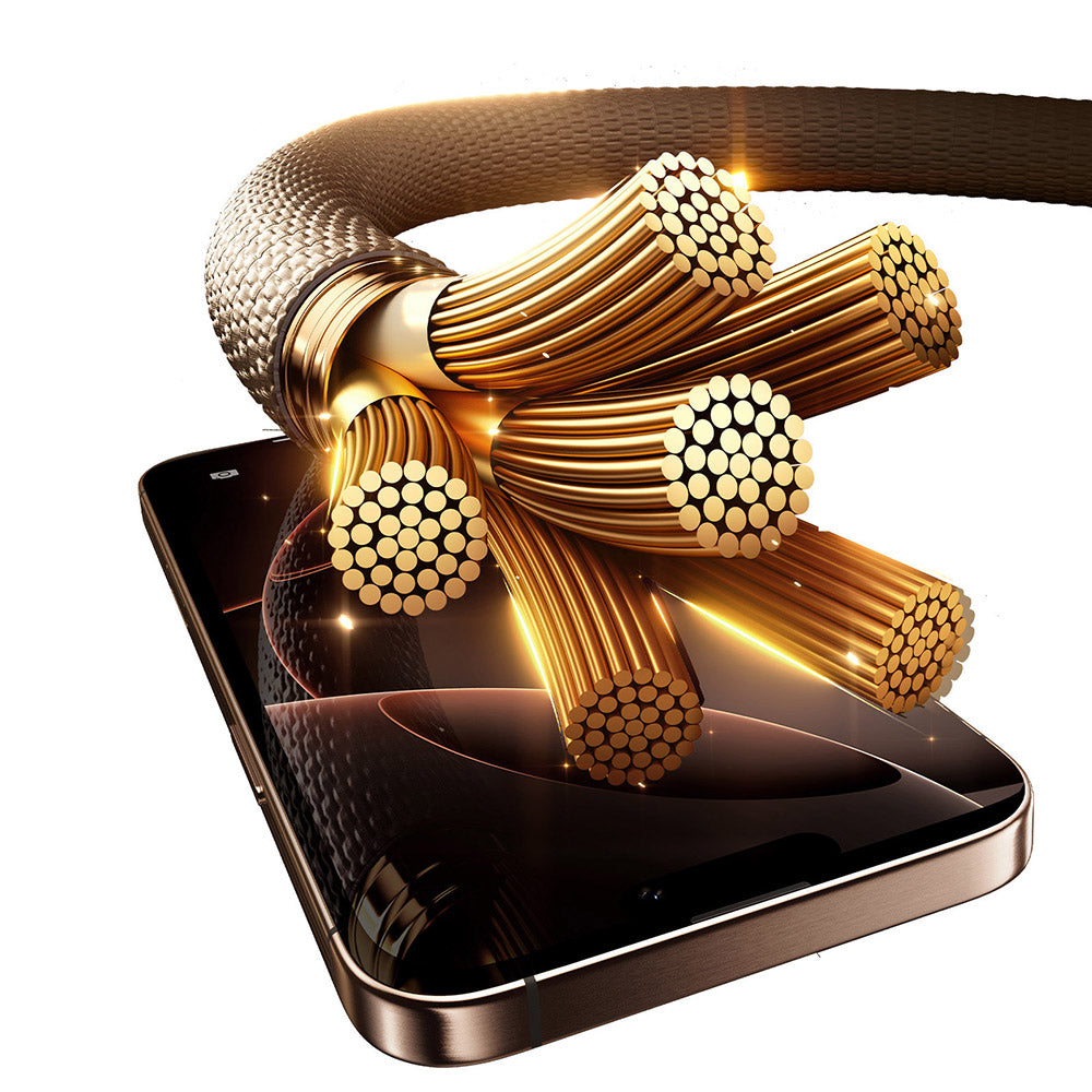 Cablu Date si Incarcare USB-C - USB-C Baseus Vipow Display, 100W, 1m, Gri P10381802851-00