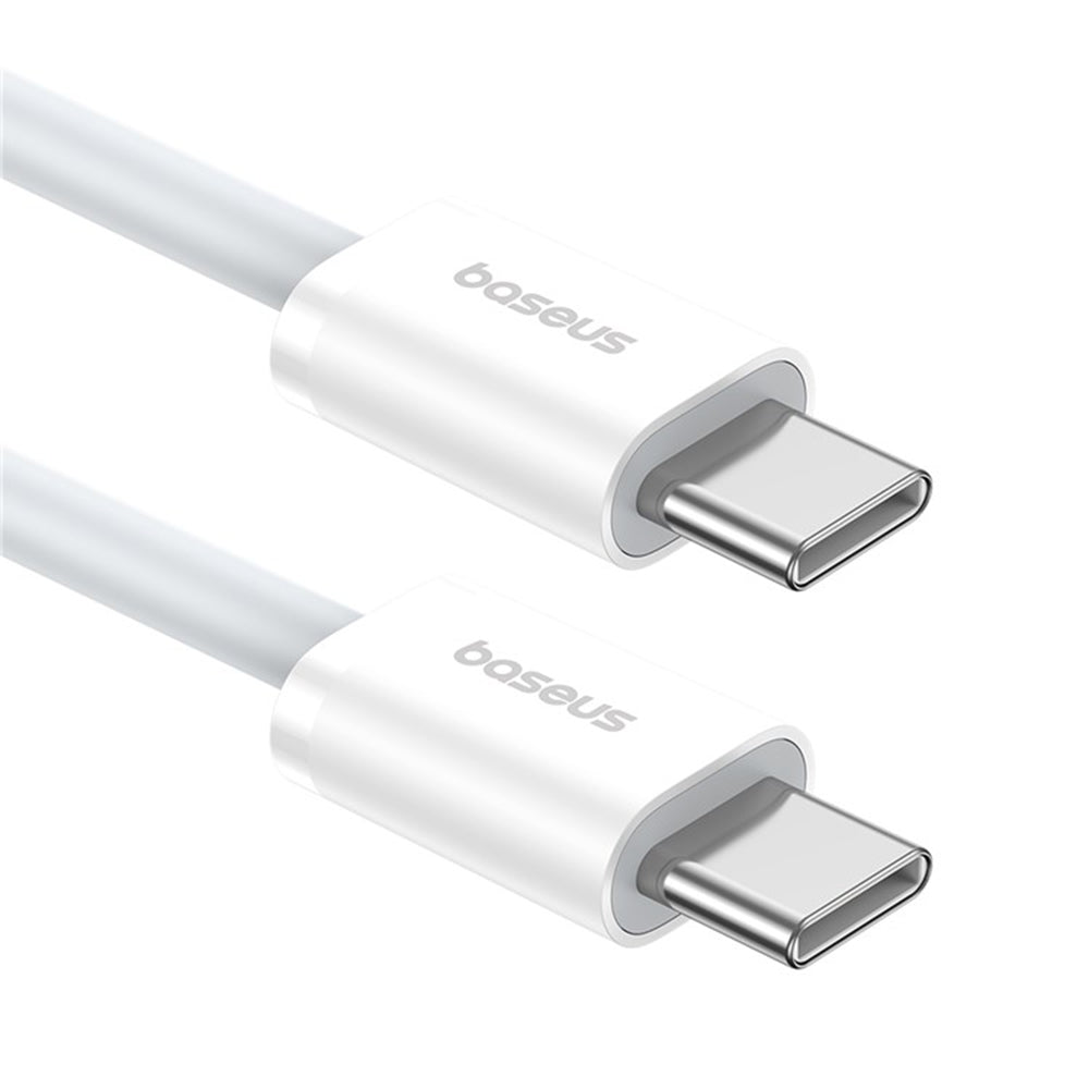Cablu Date si Incarcare USB-C - USB-C Baseus Superior Series 2, 30W, 1m, Alb P10365200211-00